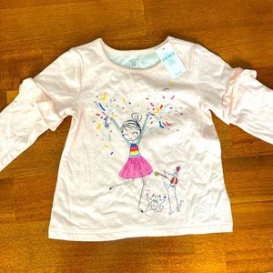 Fun light pink party top